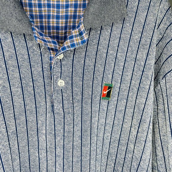 Nike Blue White Polo Top Size XL - Picture 3 of 5